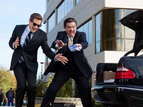 Jake Gyllenhaal (left) is a pharmaceutical industry salesman in Love and Other Drugs