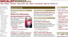 New features at SocialistWorker.org