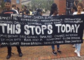 Marching in Syracuse to protest racist police violence